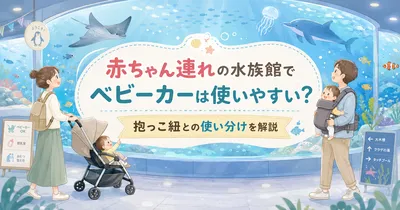 赤ちゃん連れの水族館でベビーカーは使いやすい？抱っこ紐との使い分けを解説