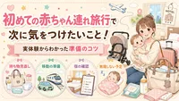 初めての赤ちゃん連れ旅行で次に気をつけたいこと！実体験からわかった準備のコツ