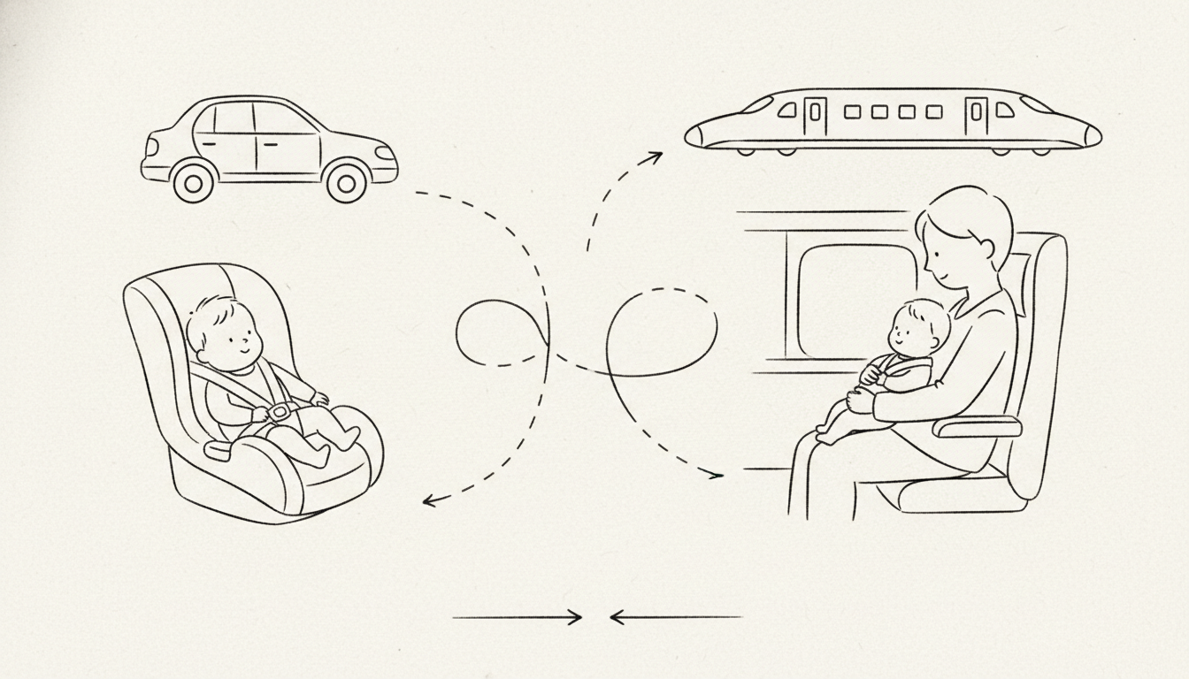 赤ちゃんの長距離は車と新幹線どっちがいい？移動手段の選び方を徹底解説！