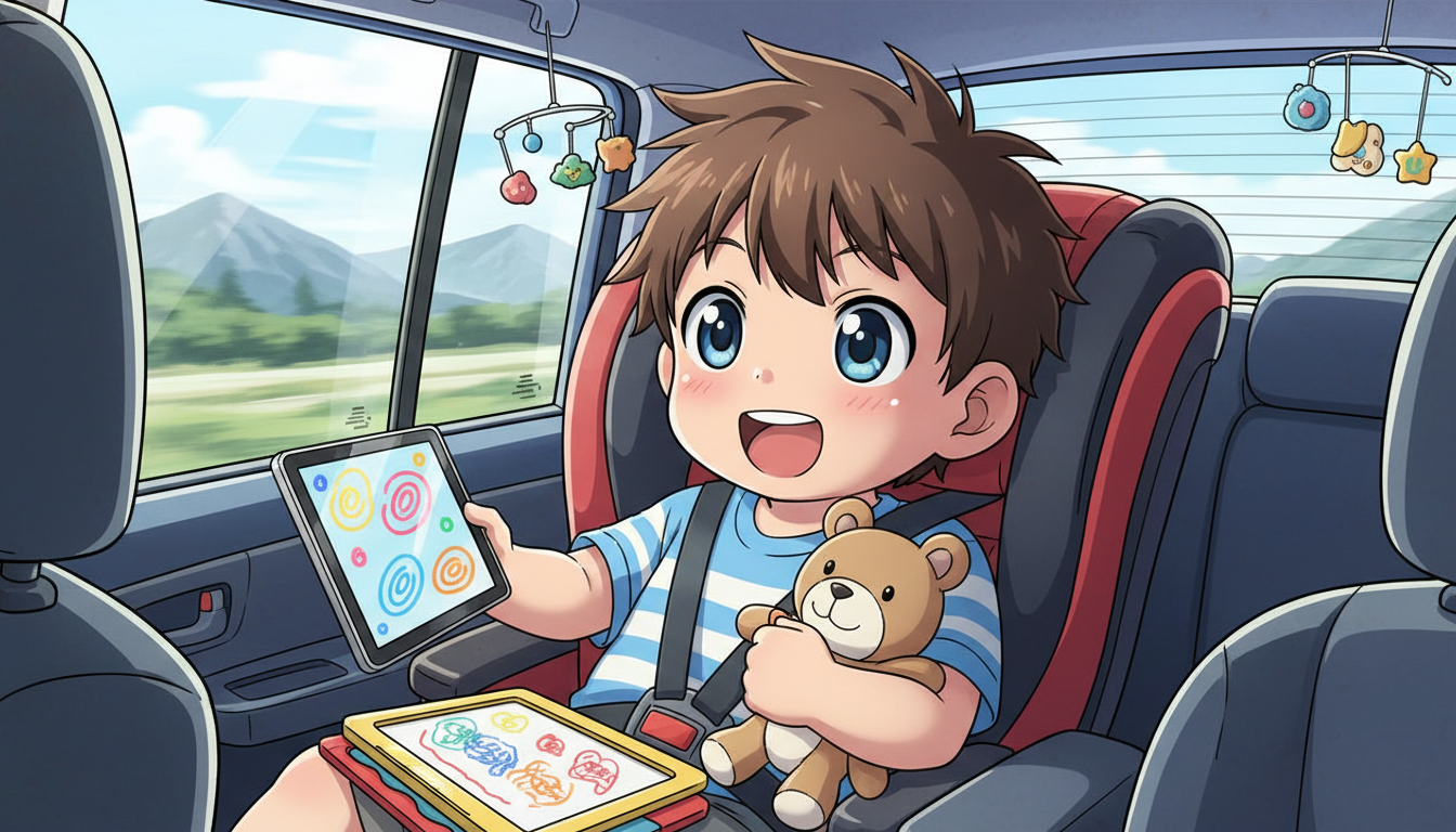 長距離の車で子供の暇つぶしはどうする？2歳児が喜ぶアイデアをご紹介！