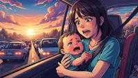 渋滞で赤ちゃんがギャン泣き！原因と今すぐできる対策を優しく解説