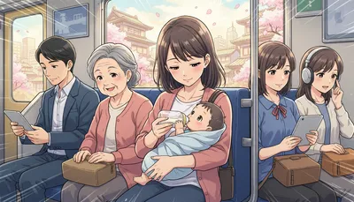 電車内で赤ちゃんにミルクは大丈夫？知っておきたいマナーと準備のコツ！