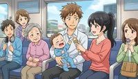 赤ちゃんが電車で泣いたら？パパママも周囲も安心できる対処法を紹介！