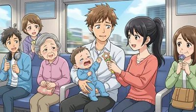 赤ちゃんが電車で泣いたら？パパママも周囲も安心できる対処法を紹介！