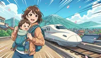 子連れ新幹線ベビーカーなしが快適？抱っこ紐移動のコツと準備方法を徹底解説！
