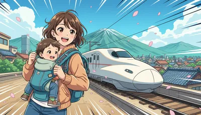 子連れ新幹線ベビーカーなしが快適？抱っこ紐移動のコツと準備方法を徹底解説！