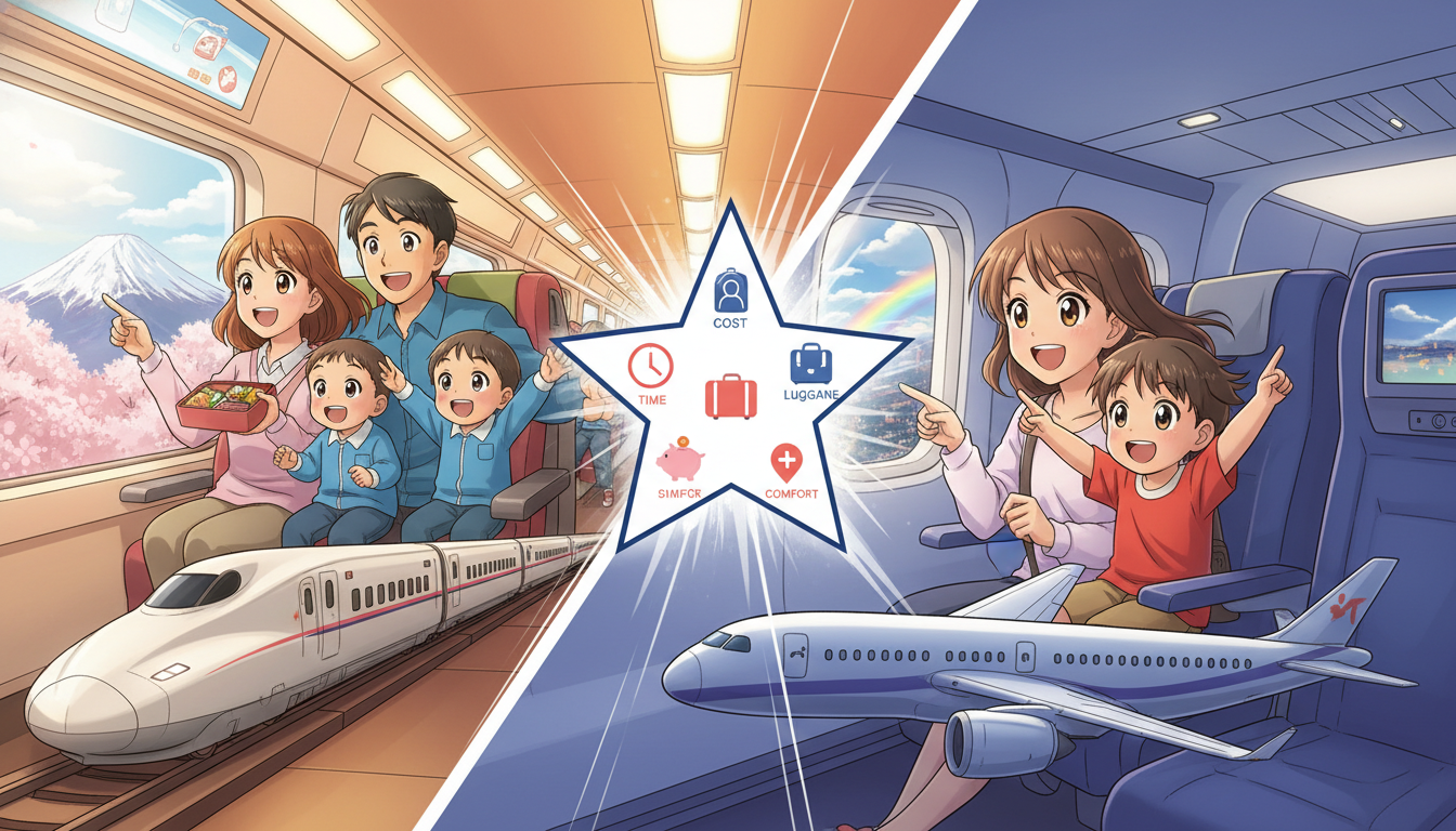 子連れで新幹線と飛行機どっちがいい？選び方のポイント5つを紹介！