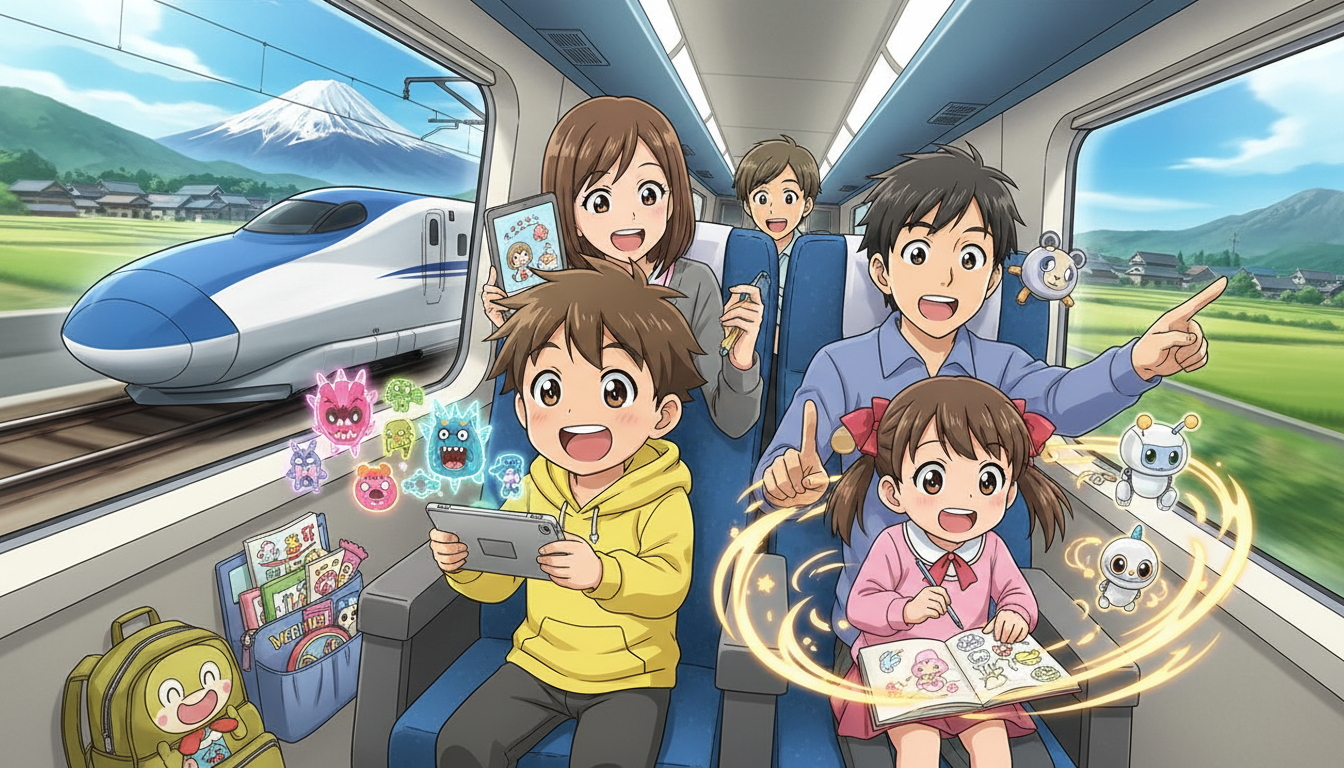 新幹線で子供を飽きさせない方法！長時間移動を快適にする裏技とは？