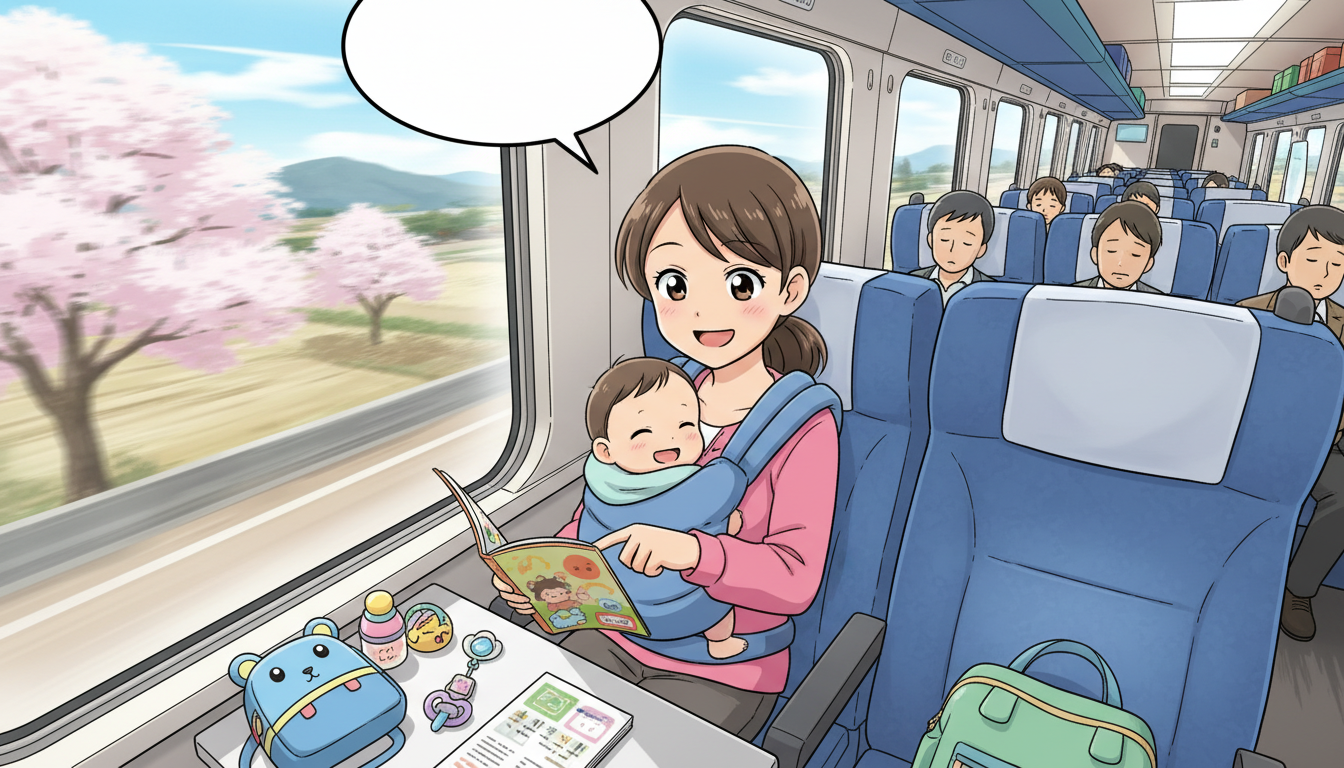 赤ちゃんと新幹線で3時間は大丈夫?快適な移動のコツと準備すべきことを紹介!