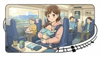 新幹線で赤ちゃんとの過ごし方！快適に移動するコツと便利な設備を紹介