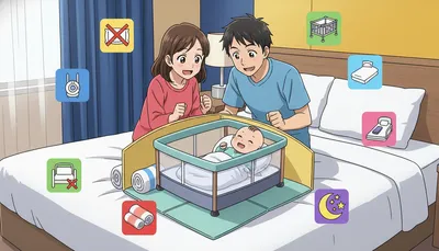 赤ちゃんとホテルのベッドどうする？安全な寝床対策7選をご紹介！