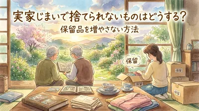 実家じまいで捨てられないものはどうする？保留品を増やさない方法