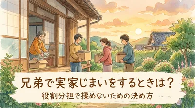 兄弟で実家じまいをするときは？役割分担で揉めないための決め方