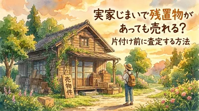 実家じまいで残置物があっても売れる?片付け前に査定する方法