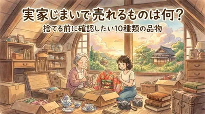 実家じまいで売れるものは何？捨てる前に確認したい10種類の品物