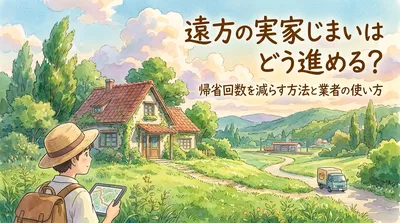 遠方の実家じまいはどう進める？帰省回数を減らす方法と業者の使い方