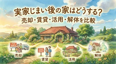 実家じまい後の家はどうする？売却・賃貸・活用・解体を比較