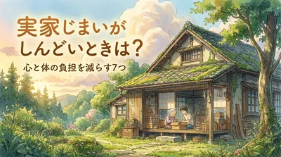 実家じまいがしんどいときは？心と体の負担を減らす7つの方法