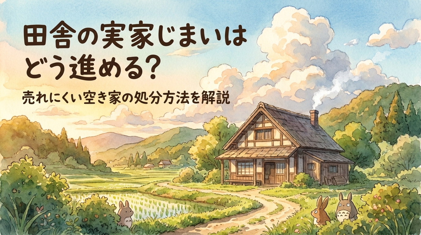 田舎の実家じまいはどう進める?売れにくい空き家の処分方法を解説