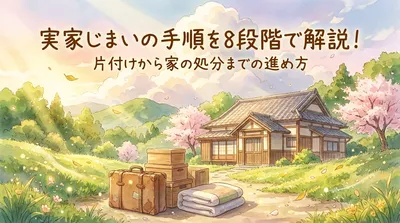実家じまいの手順を8段階で解説！片付けから家の処分までの進め方
