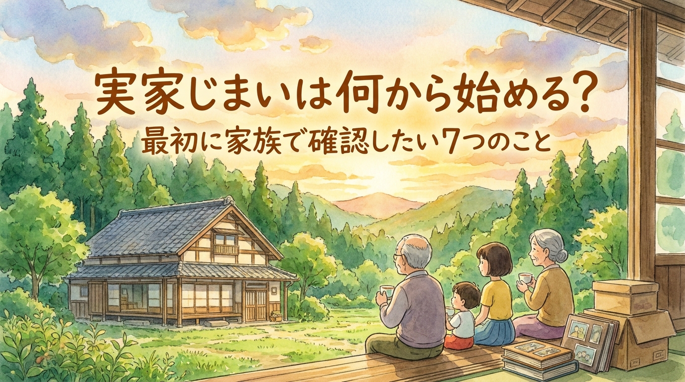 実家じまいは何から始める?最初に家族で確認したい7つのこと