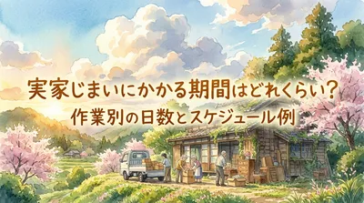 実家じまいにかかる期間はどれくらい？作業別の日数とスケジュール例