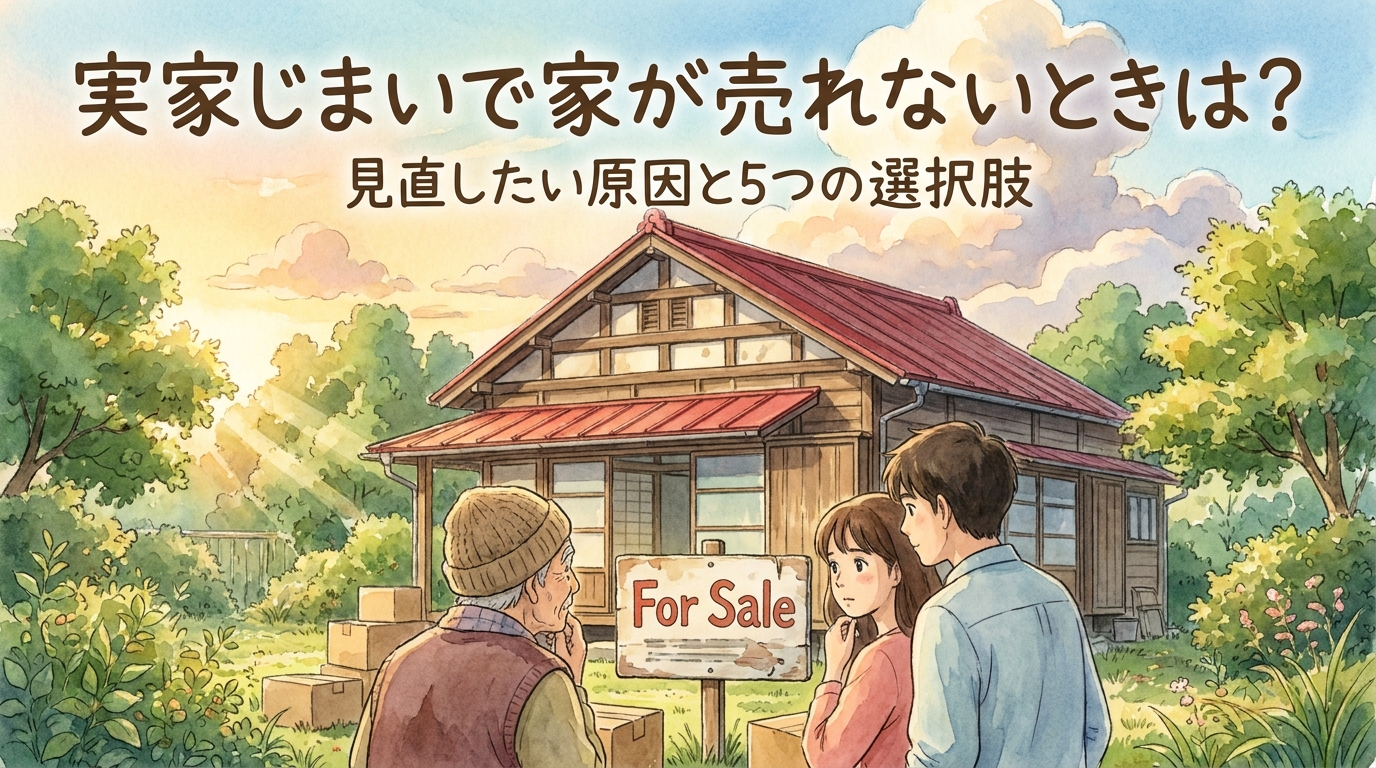 実家じまいで家が売れないときは?見直したい原因と5つの選択肢