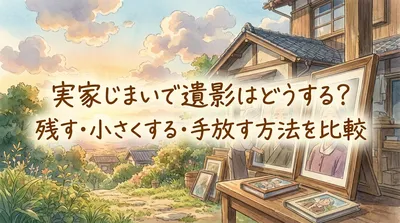 実家じまいで遺影はどうする？残す・小さくする・手放す方法を比較
