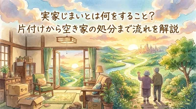 実家じまいとは何をすること？片付けから空き家の処分まで流れを解説