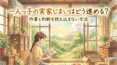 一人っ子の実家じまいはどう進める？作業と判断を抱え込まない方法