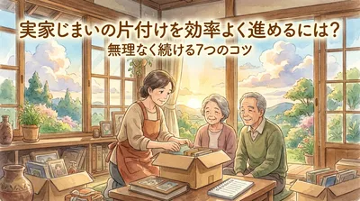 実家じまいの片付けを効率よく進めるには？無理なく続ける7つのコツ
