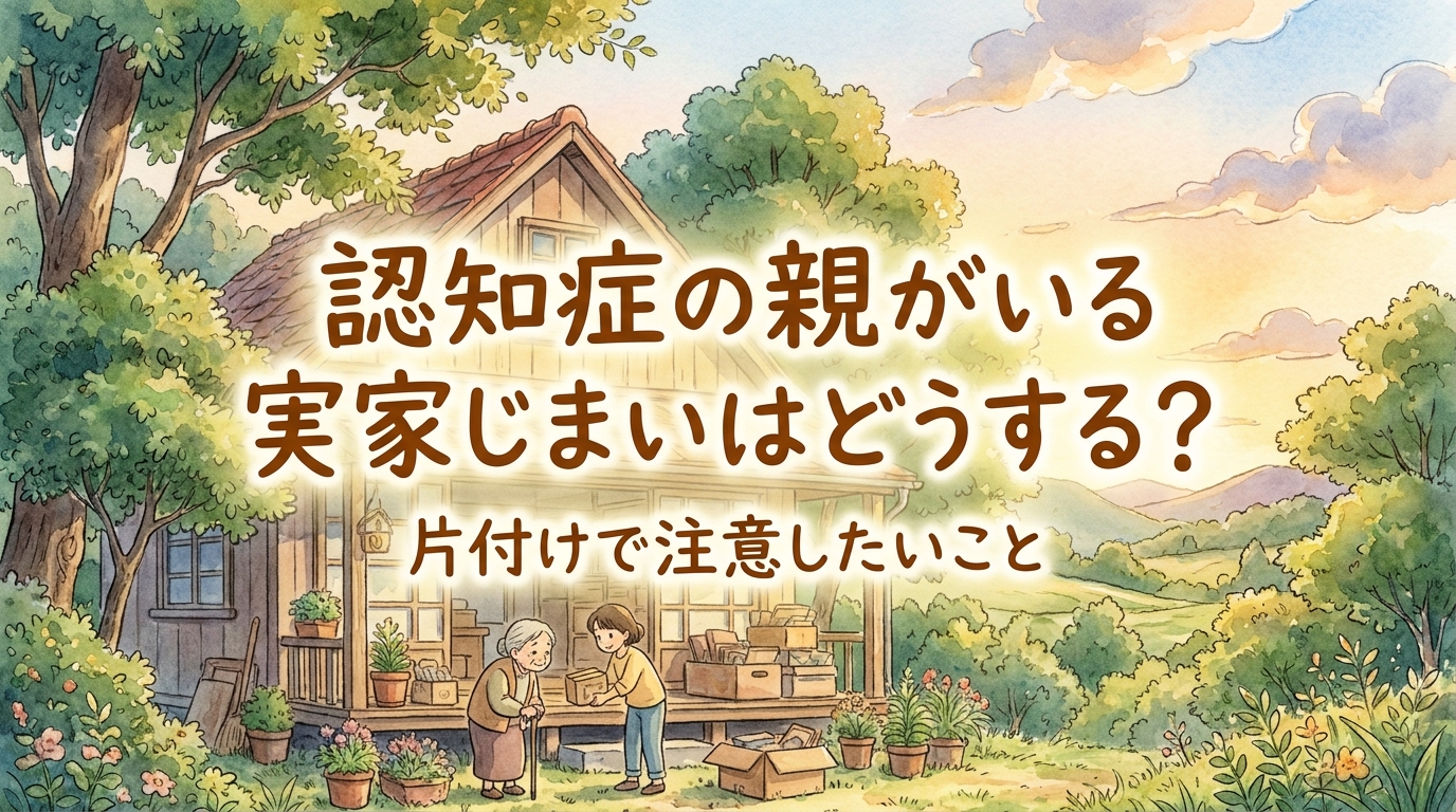 認知症の親がいる実家じまいはどうする?片付けで注意したいこと