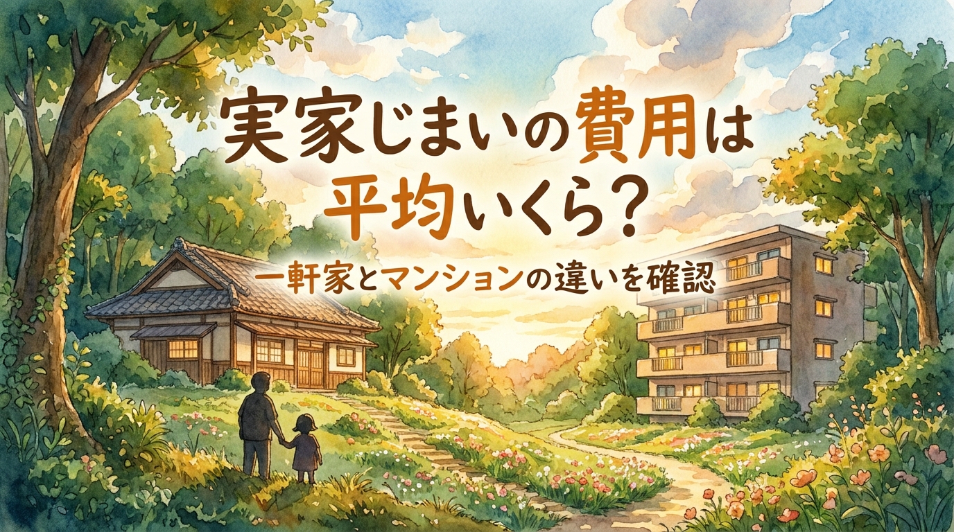 実家じまいの費用は平均いくら?一軒家とマンションの違いを確認
