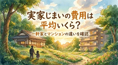 実家じまいの費用は平均いくら？一軒家とマンションの違いを確認