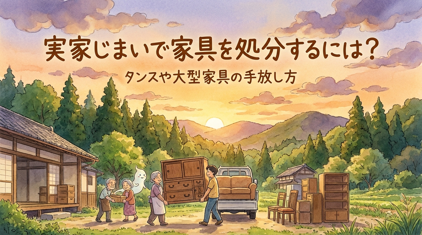 実家じまいで家具を処分するには?タンスや大型家具の手放し方