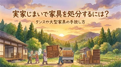 実家じまいで家具を処分するには？タンスや大型家具の手放し方