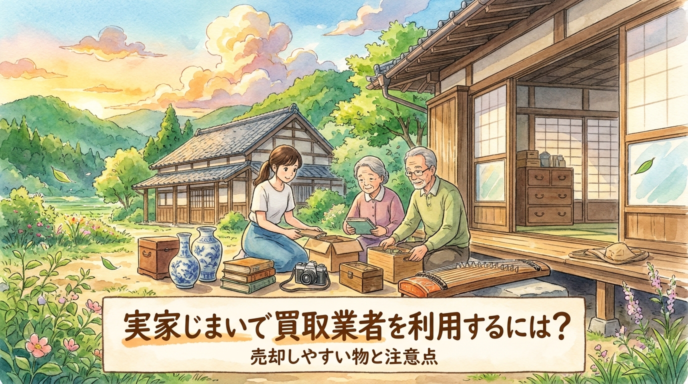 実家じまいで買取業者を利用するには?売却しやすい物と注意点