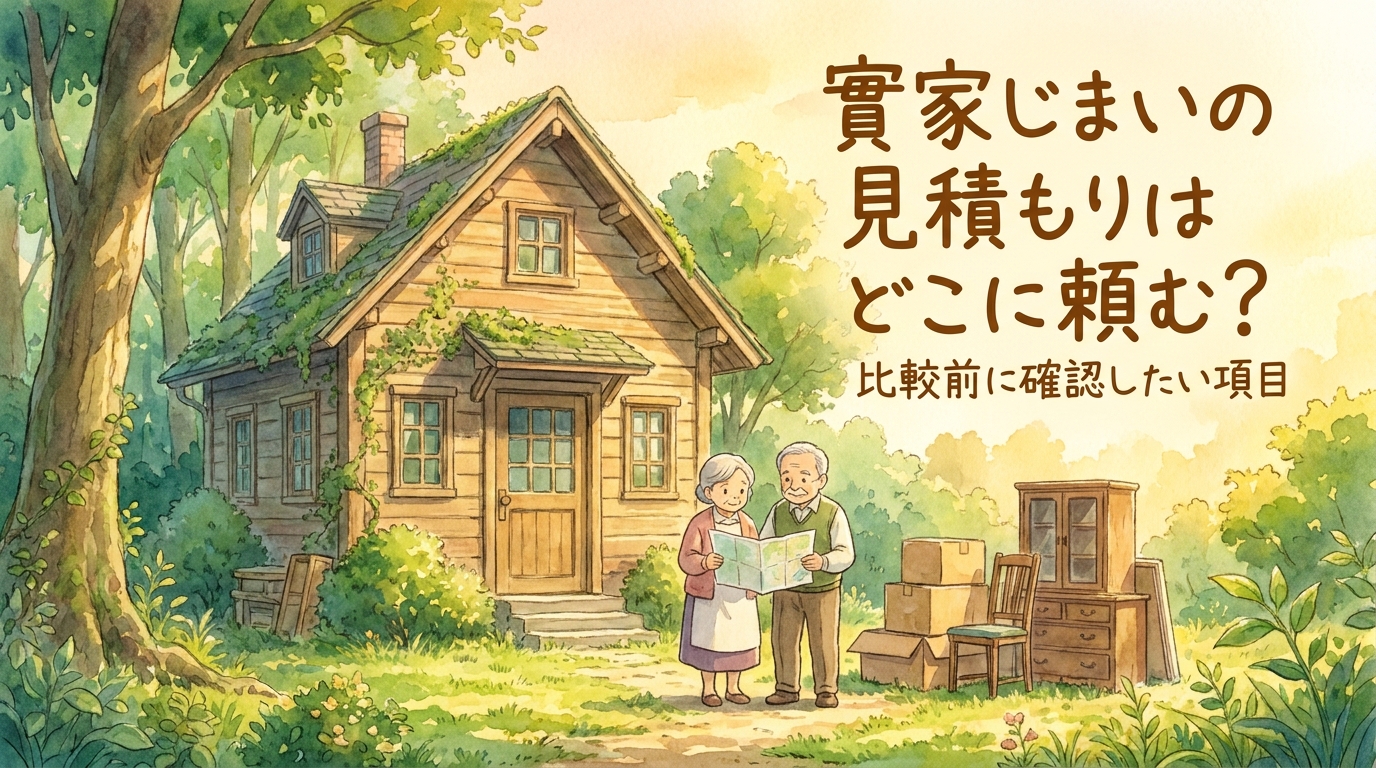 実家じまいの見積もりはどこに頼む?比較前に確認したい項目