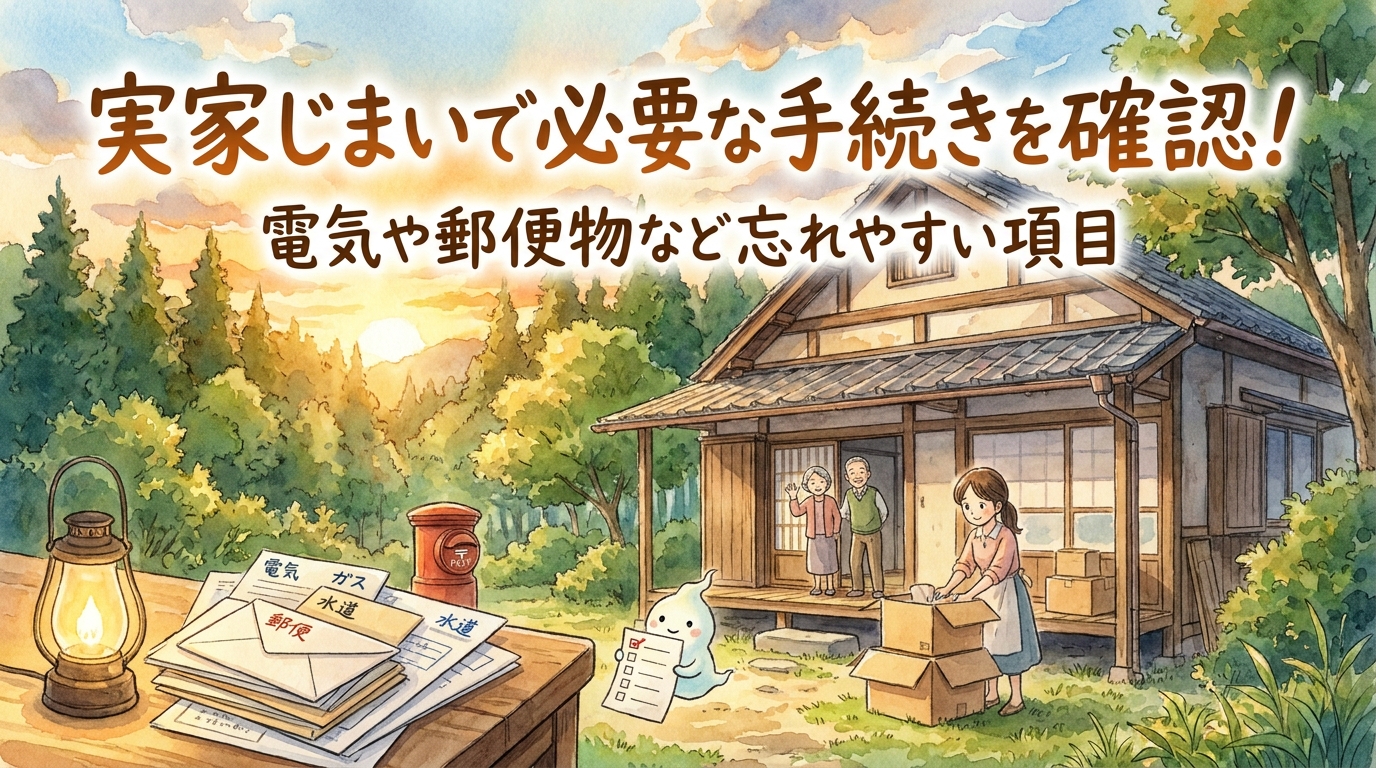 実家じまいで必要な手続きを確認!電気や郵便物など忘れやすい項目