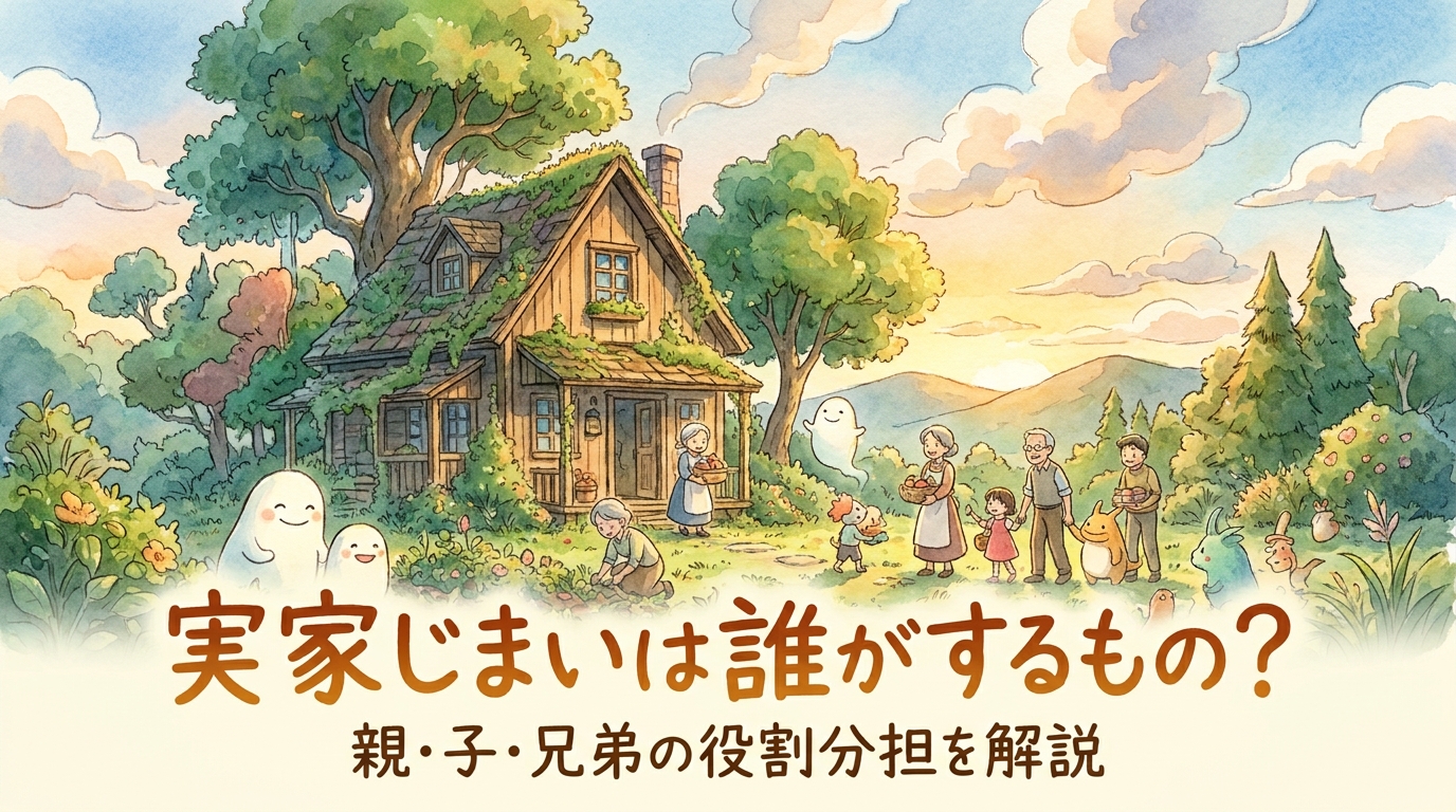 実家じまいは誰がするもの?親・子・兄弟の役割分担を解説
