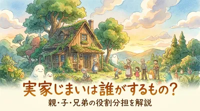 実家じまいは誰がするもの？親・子・兄弟の役割分担を解説