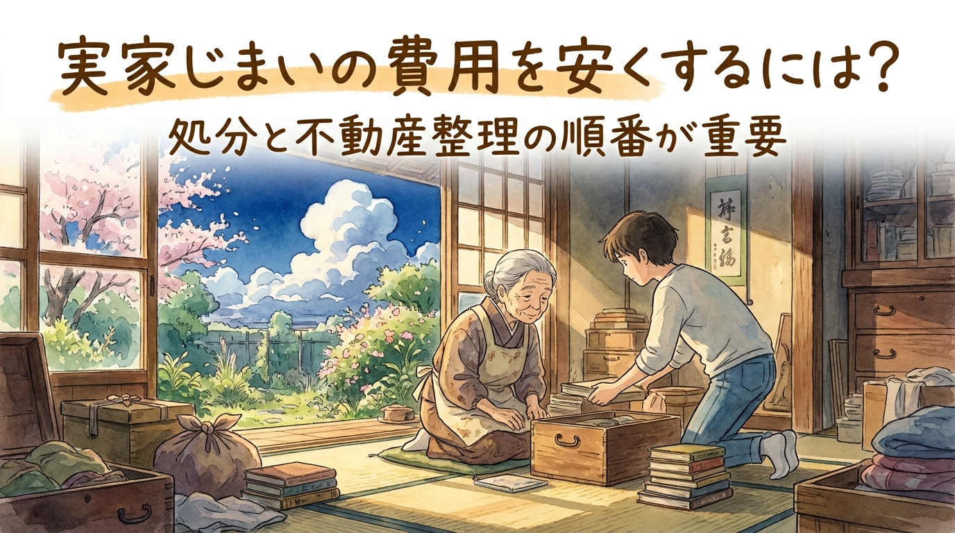 実家じまいの費用を安くするには?処分と不動産整理の順番が重要