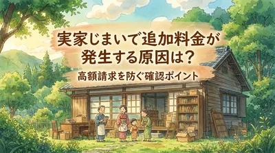 実家じまいで追加料金が発生する原因は？高額請求を防ぐ確認ポイント