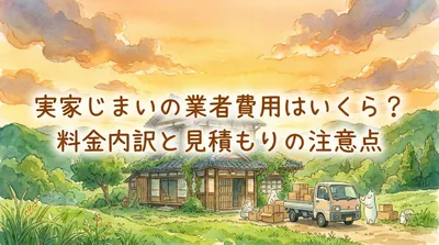 実家じまいの業者費用はいくら？料金内訳と見積もりの注意点