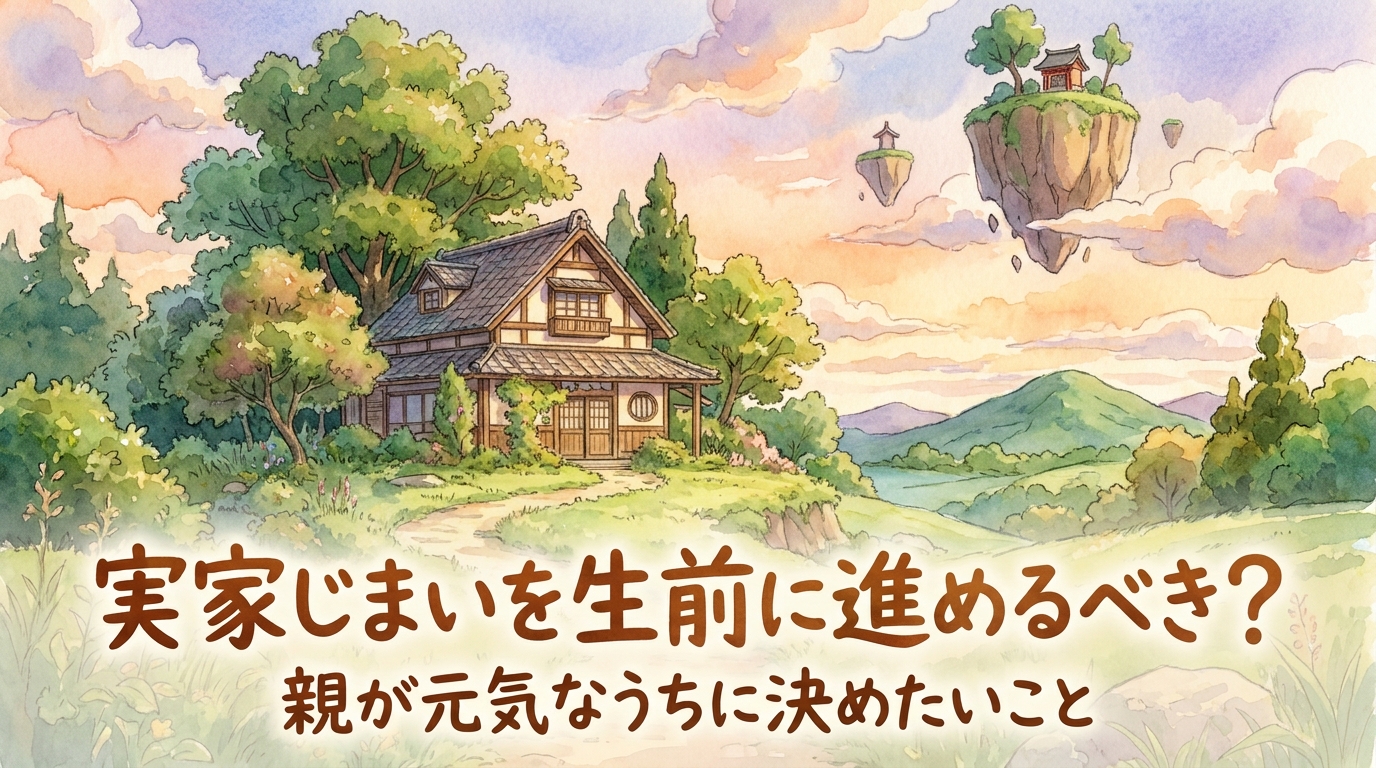 実家じまいを生前に進めるべき?親が元気なうちに決めたいこと