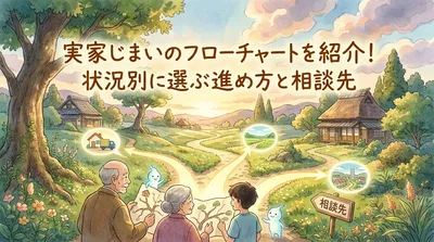 実家じまいのフローチャートを紹介！状況別に選ぶ進め方と相談先