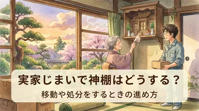 実家じまいで神棚はどうする？移動や処分をするときの進め方