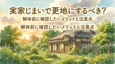 実家じまいで更地にするべき？解体前に確認したいメリットと注意点