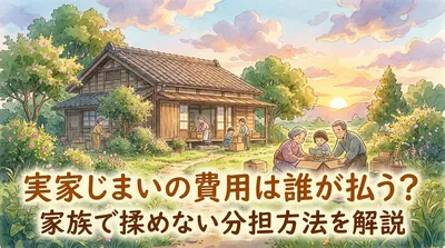 実家じまいの費用は誰が払う？家族で揉めない分担方法を解説