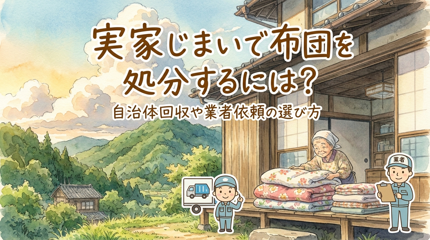 実家じまいで布団を処分するには?自治体回収や業者依頼の選び方